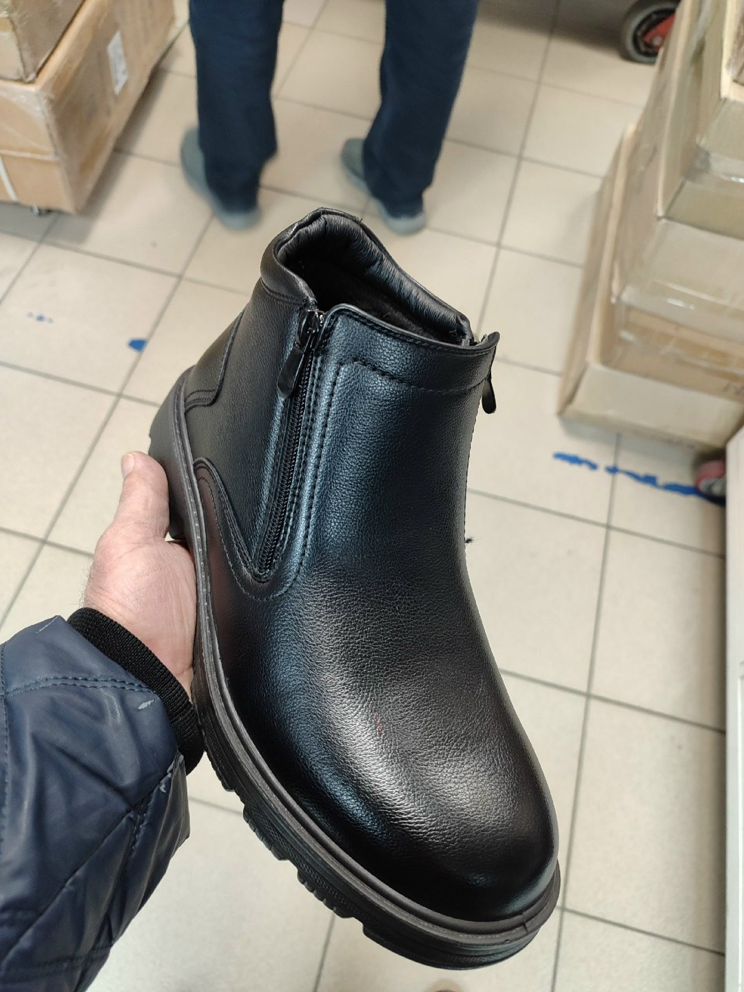 ,мужские ботинки,мужские зимние ботинки,ботинки мужские зимние ailaifa арт. b229796-01,мужская зимняя