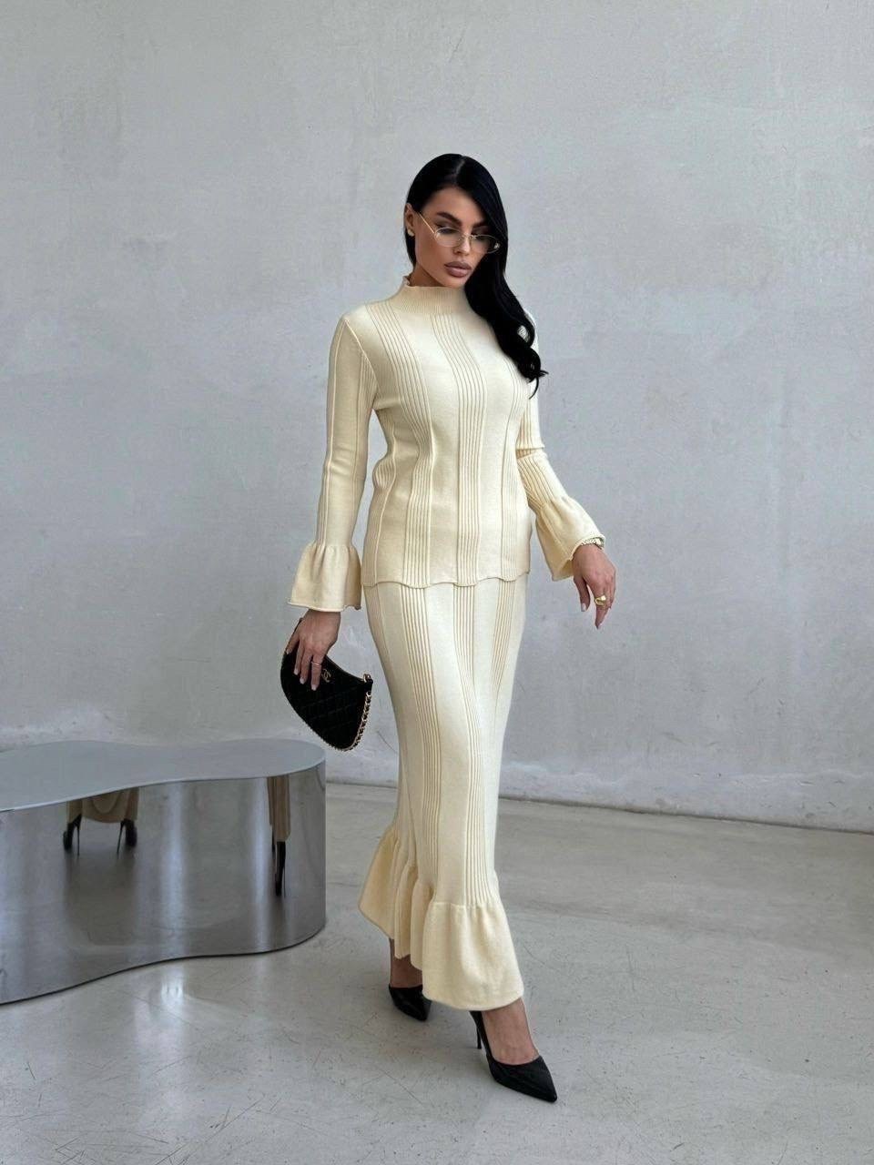 трикотажный костюм,костюм женский вязаный,женский костюм с юбкой,трикотажный костюм с юбкой,трикотажное платье
