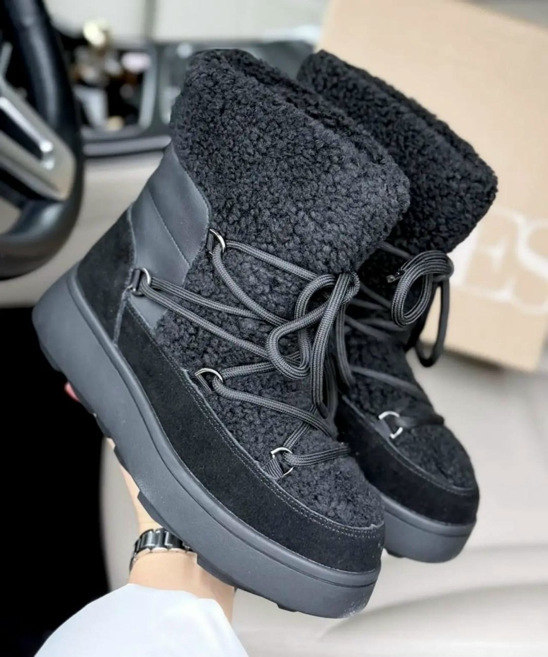 ,женские угги,зимние женские угги,угги луноходы,зимние угги на платформе