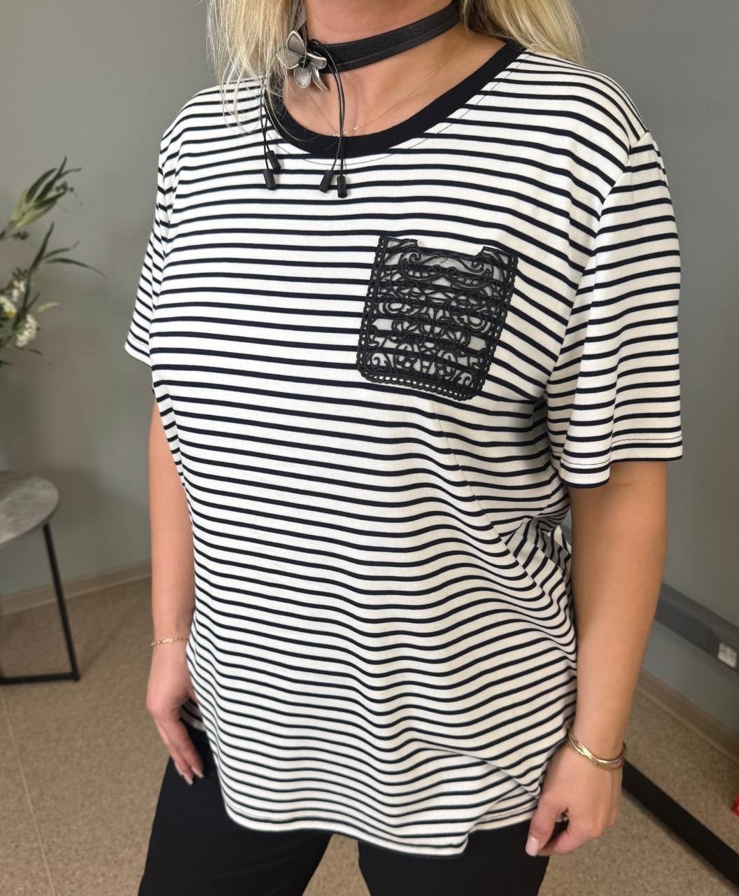 футболка женская,футболка нарядная,стильная футболка в полоску,футболка в полоску,футболка женская в полоску