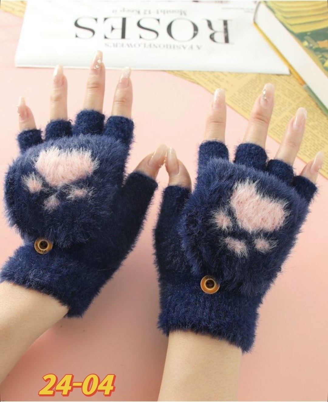 теплые перчатки,пушистые перчатки,милые перчатки,зимние перчатки без пальцев,перчатки модные