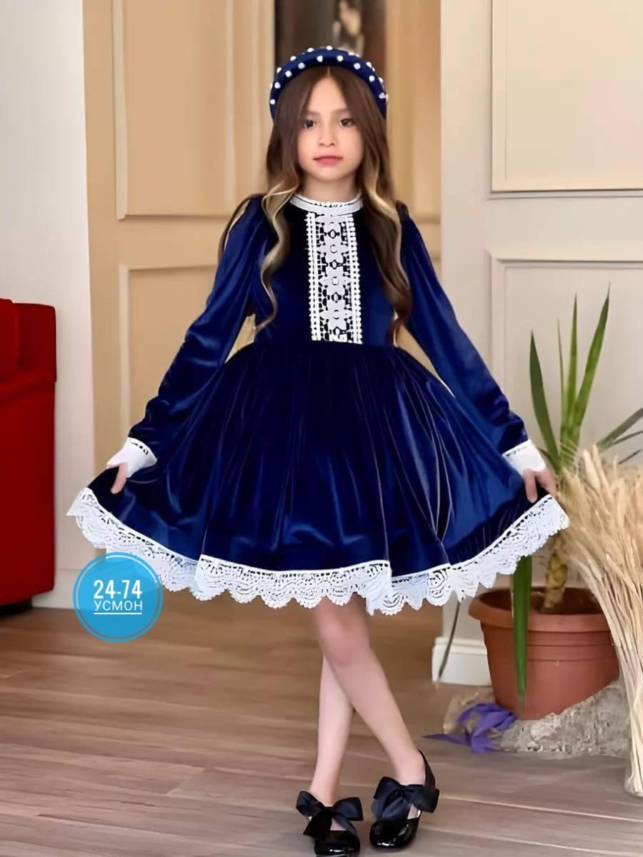 платье бархатное для девочки sp175 темно-зеленый,бархатное платье для девочки,платье для девочки,платье из бархата для девочки,платье бархатное для девочки темно-зеленое