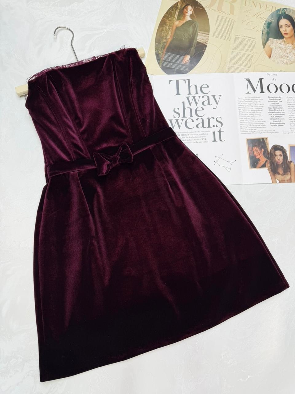 корсетное платье из бархата,женское вечернее платье без рукавов черное велюровое,элегантное бордовое бархатное мини-платье без бретелек,сексуальное мини-платье без бретелек с открытой спиной,женское к