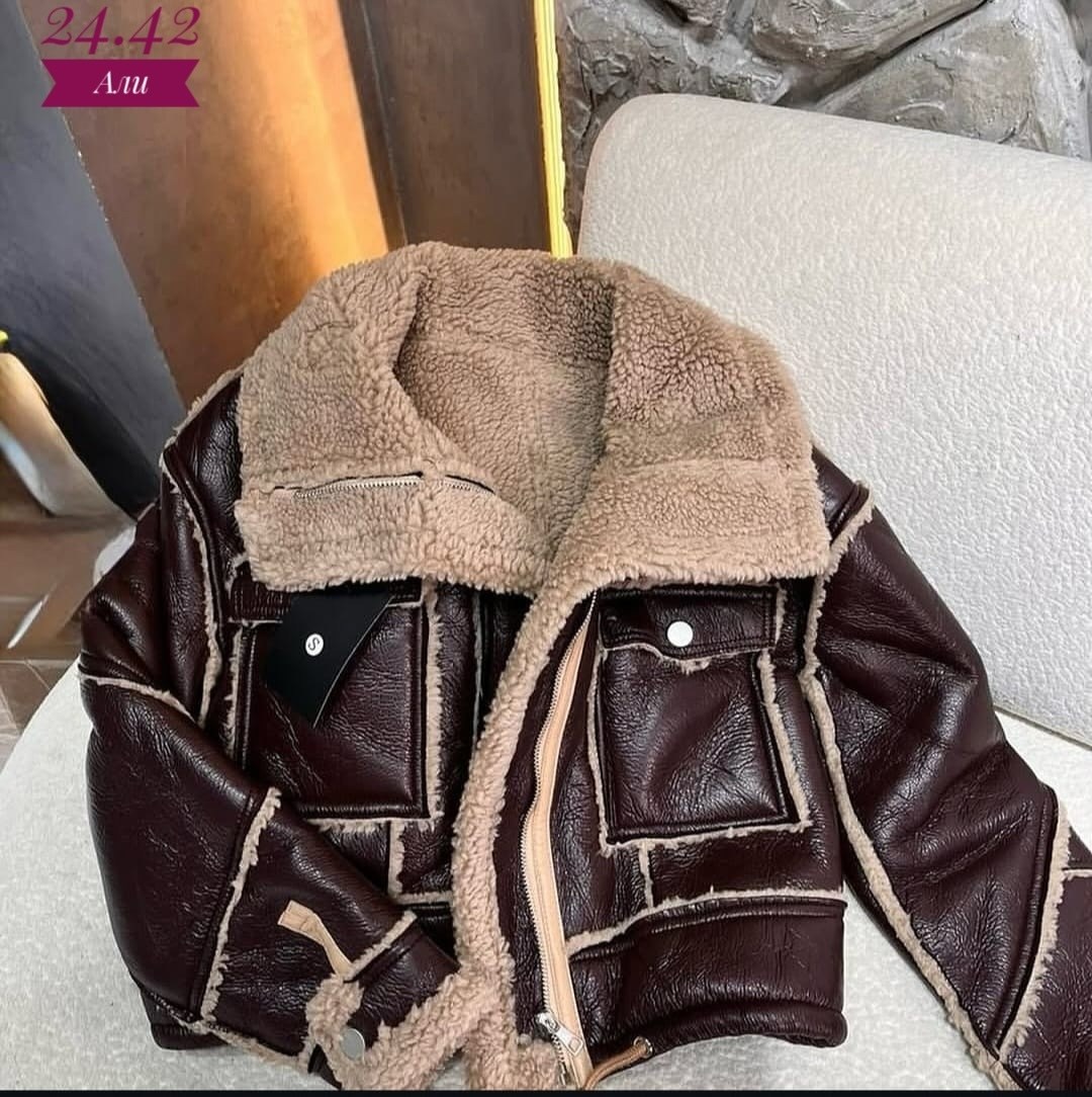 дубленка женская,куртка дубленка,куртка женская,дубленка авиатор,куртка женская из искусственной кожи