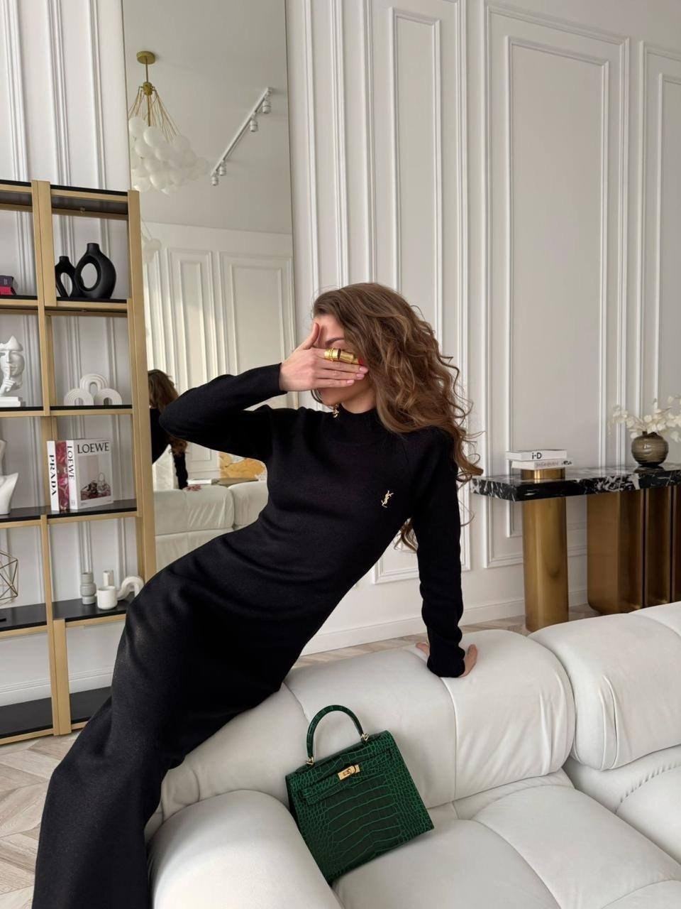 платье миди,трикотажное платье,платье,черное платье,платье джемпер