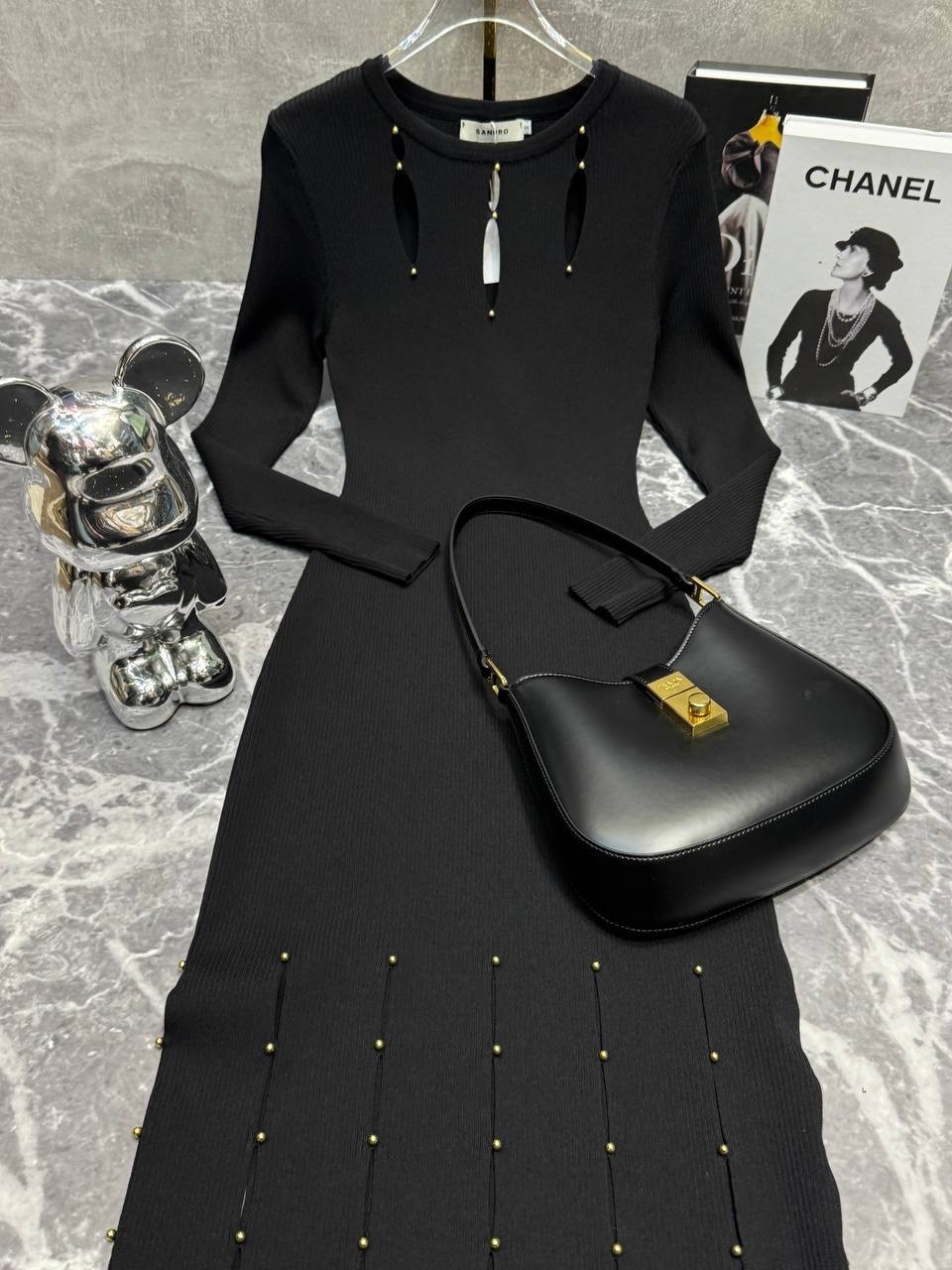 платье трикотажное,платье лапша черное,вязаное платье,платье вязаное лапша,женское трикотажное платье