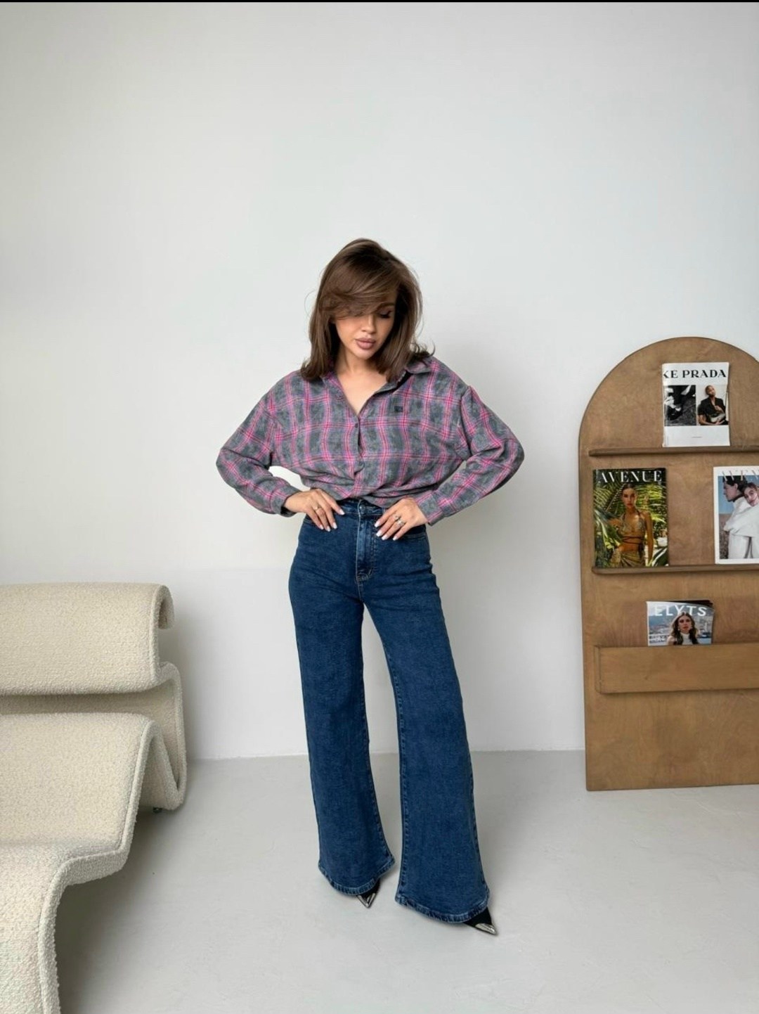 рубашка женская в клетку оверсайз,джинсы брюки,модные джинсы,женские джинсы,джинсы широкие