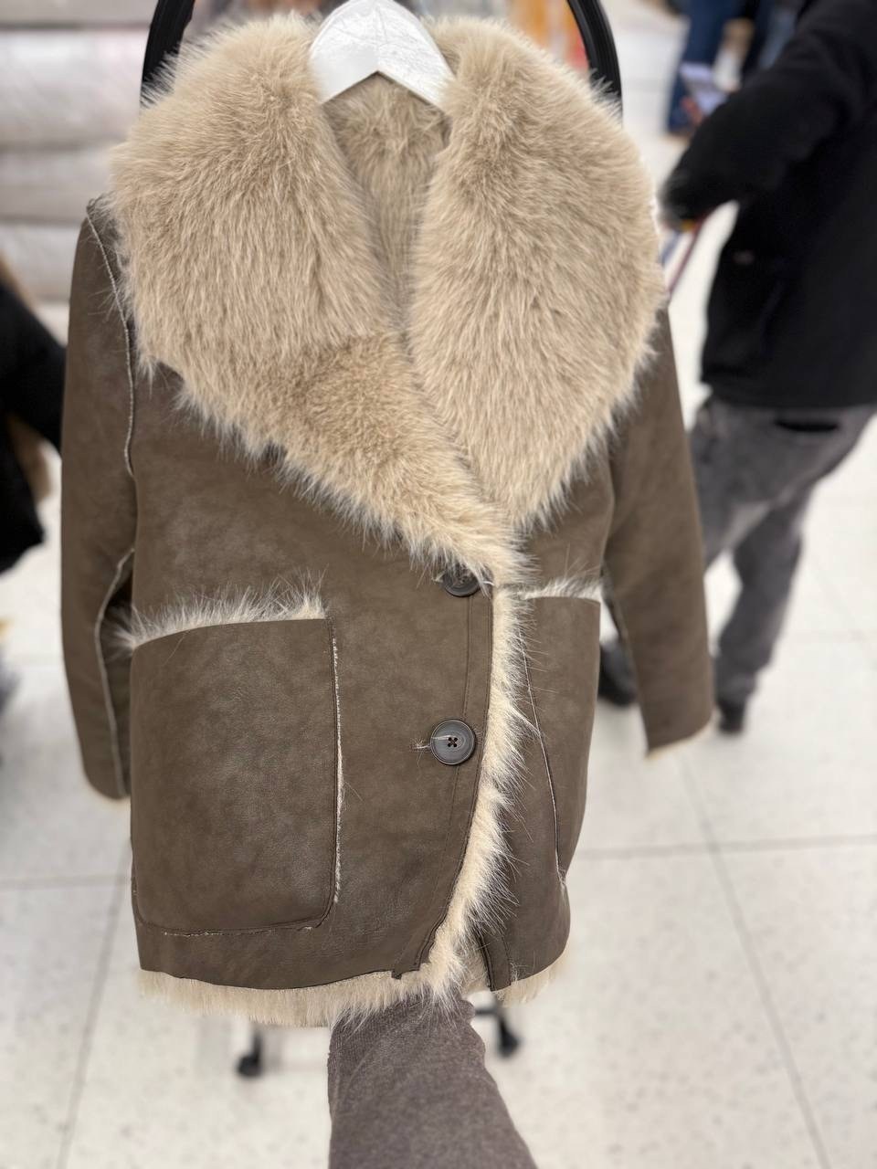 дубленка овчина мериновая авиатор,женская дубленка,дублёнка авиатор,тиградо авиатор дубленка,зимняя дубленка