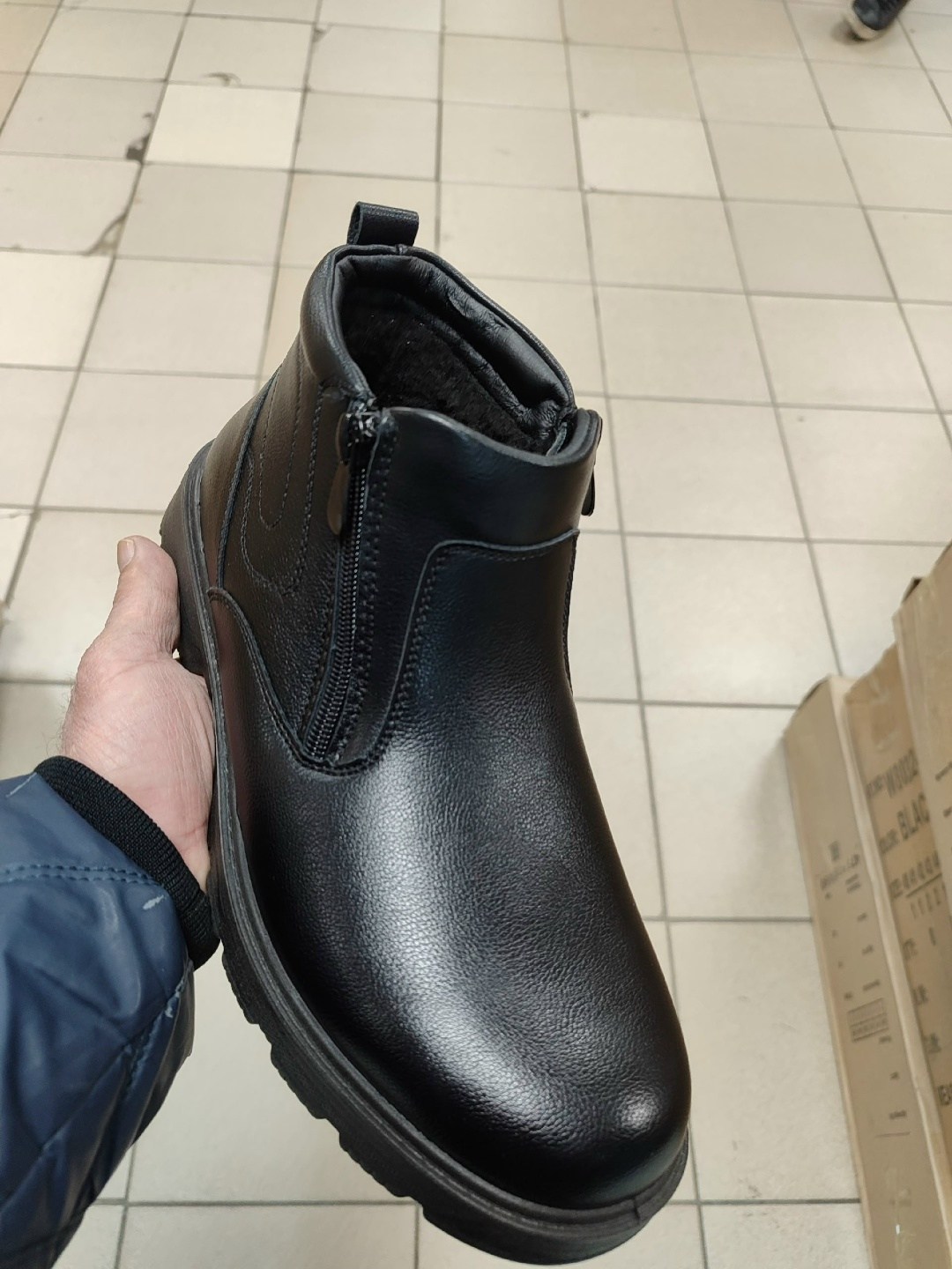 ,мужские ботинки,мужские зимние ботинки,ботинки мужские зимние ailaifa арт. b229796-01,мужская зимняя