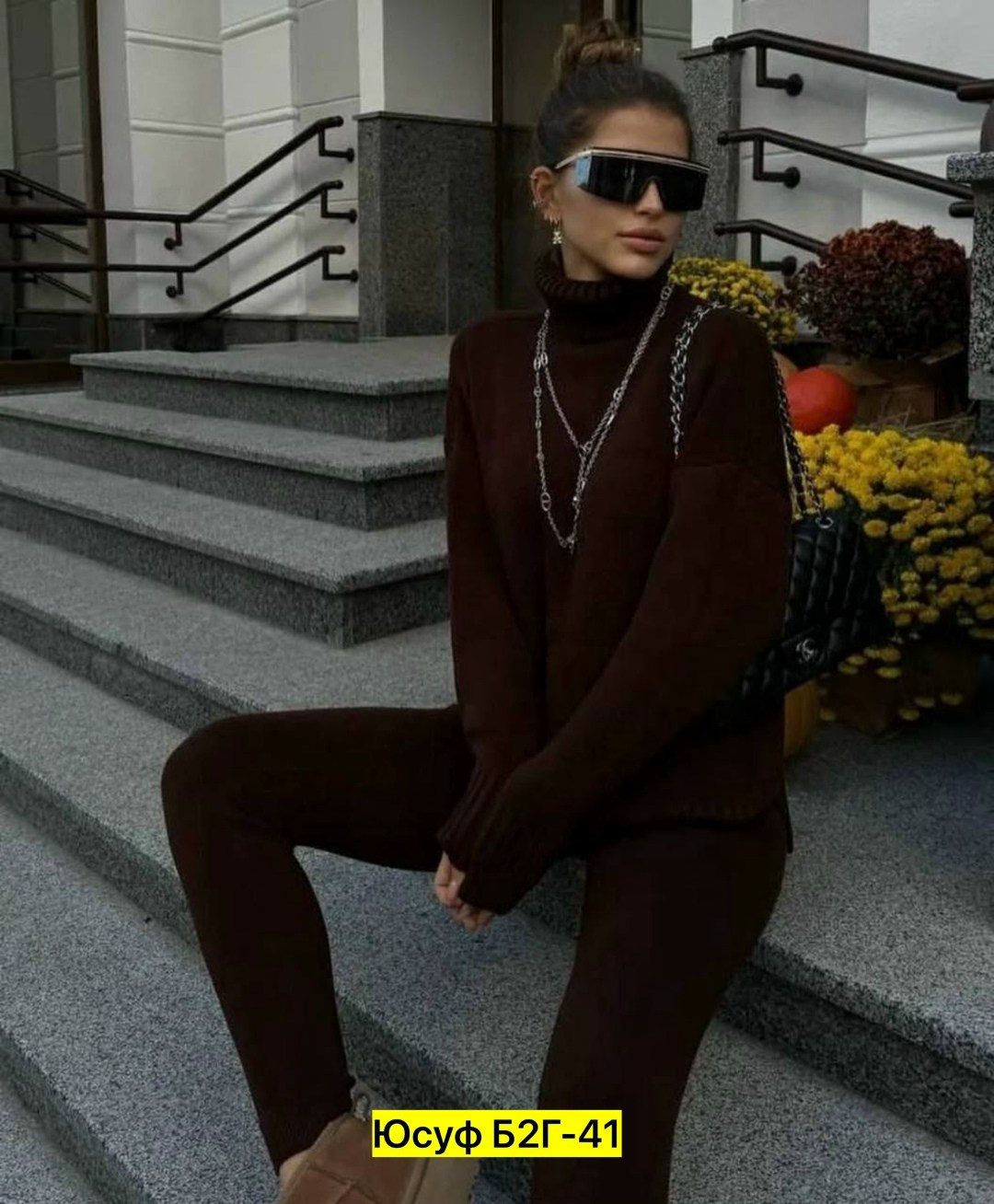 теплый вязаный костюм,костюм вязаный женский,костюм вязаный трикотажный теплый с брюками eva coosh,трикотажные костюмы женские,трикотажный костюм