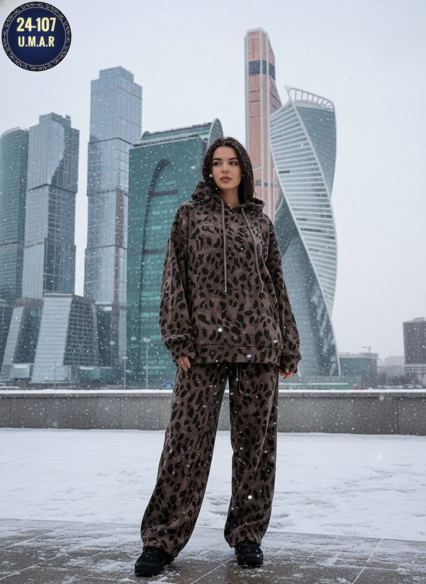 спортивный костюм теплый осенний леопардовый majiko,женский спортивный костюм с леопардовым принтом,спортивный костюм теплый брючный леопардовый majiko,костюм леопардовый женский,леопардовый костюм