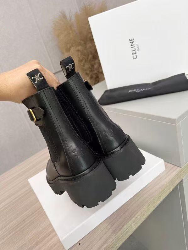 ,celine ботинки,кожаные ботинки celine,ботинки женские celine,женские ботинки
