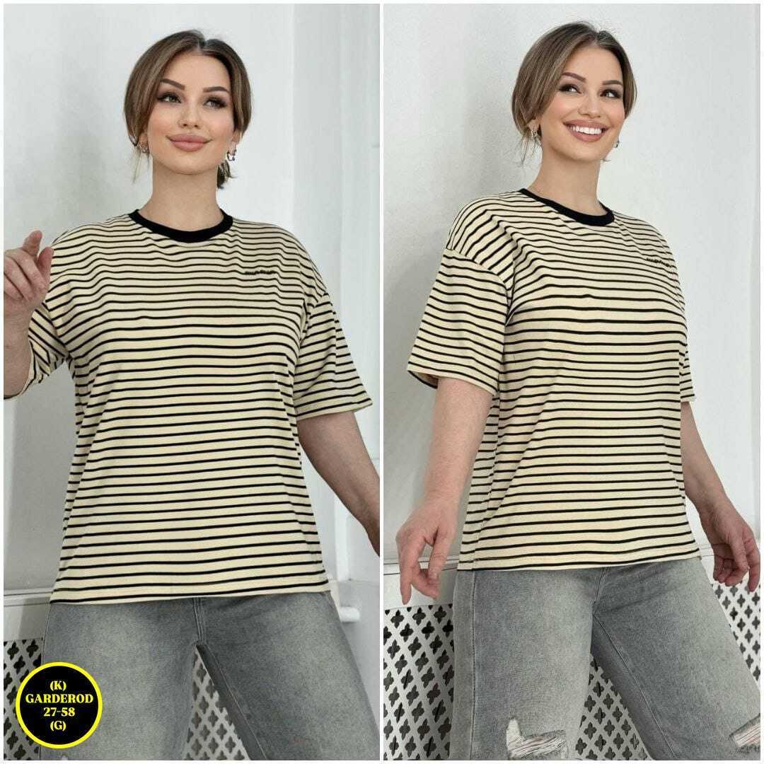 женская футболка,футболка в полоску,,футболка,женская свободная футболка в полоску из натурального хлопка