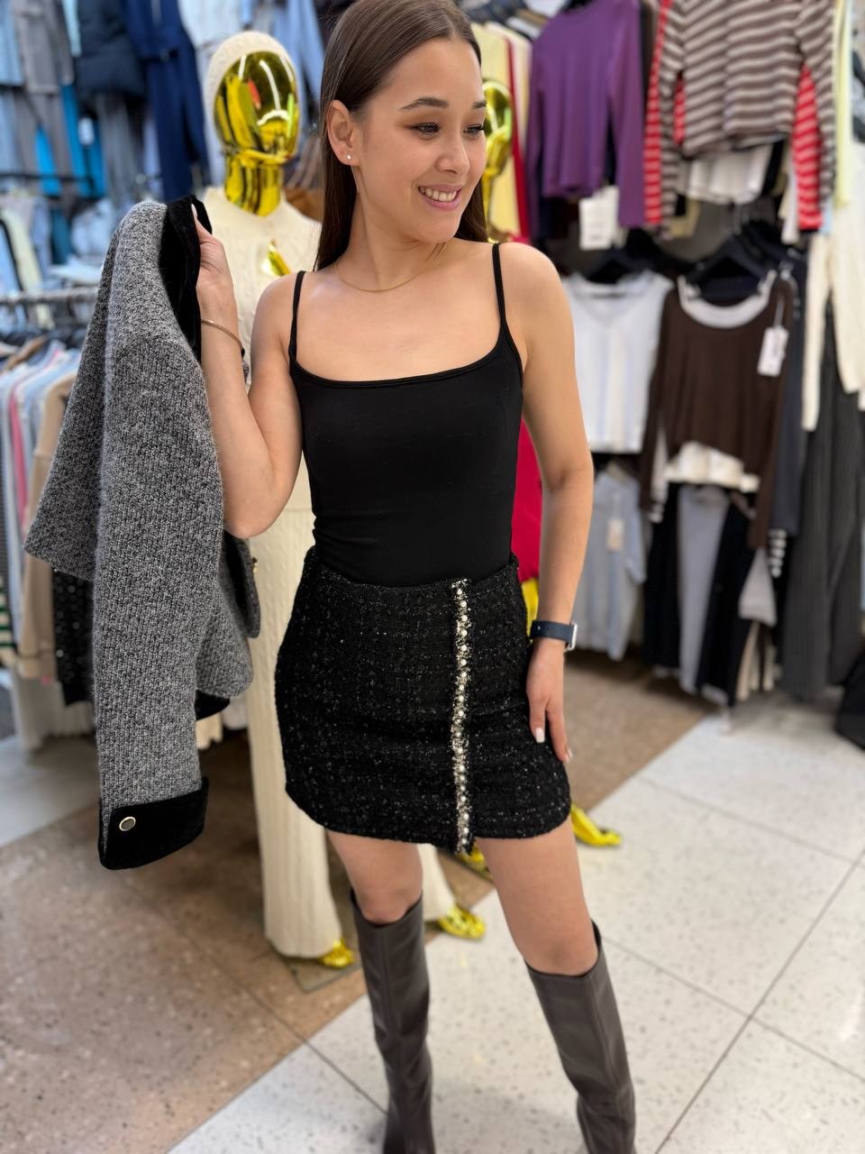 юбка мини,юбка,кардиган женский