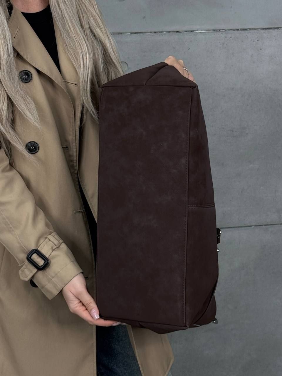 замшевая коричневая большая сумка-тоут,сумка замшевая,сумка замшевая большая,винтажная замшевая большая сумка для женщин,сумка тоут замшевая коричневая