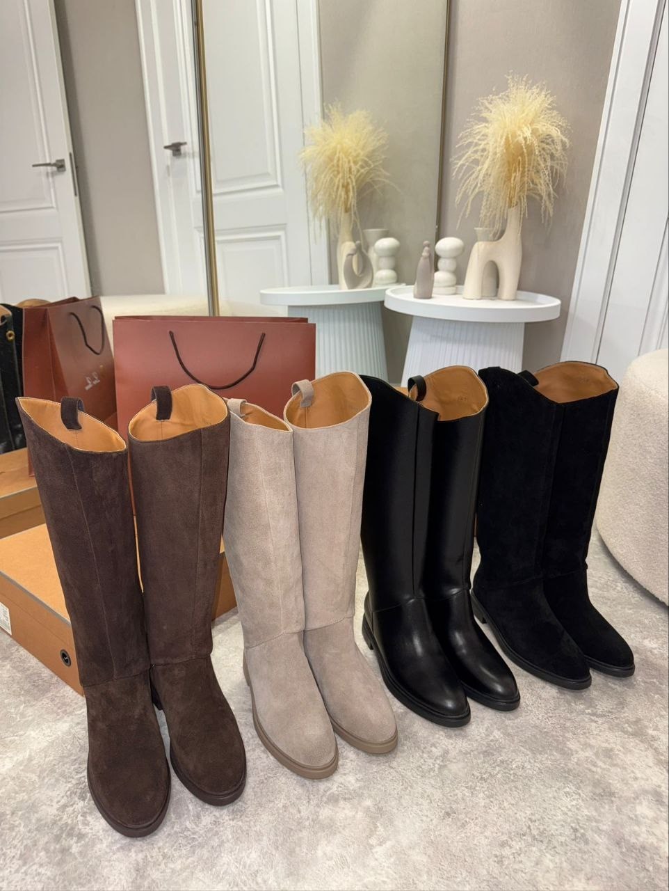 замшевые сапоги,сапоги женские,бежевые замшевые сапоги рандеву,сапоги бежевые,сапоги женские бежевые