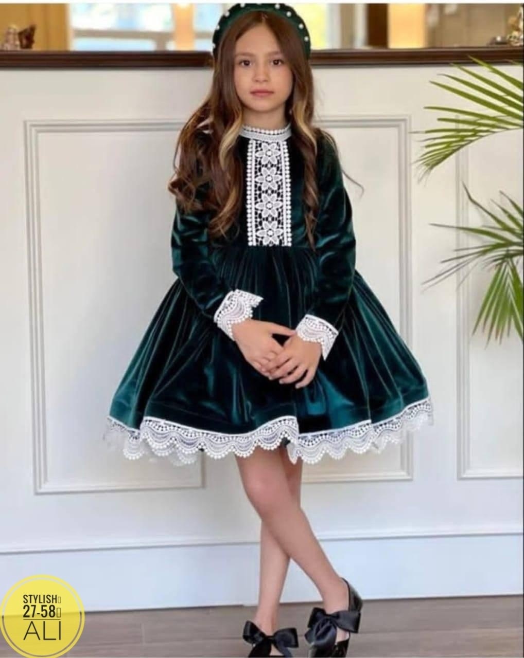 бархатное платье для девочки,платье бархатное для девочки sp175 темно-зеленый,платье для девочки,платье детская мода,платье для маленьких девочек