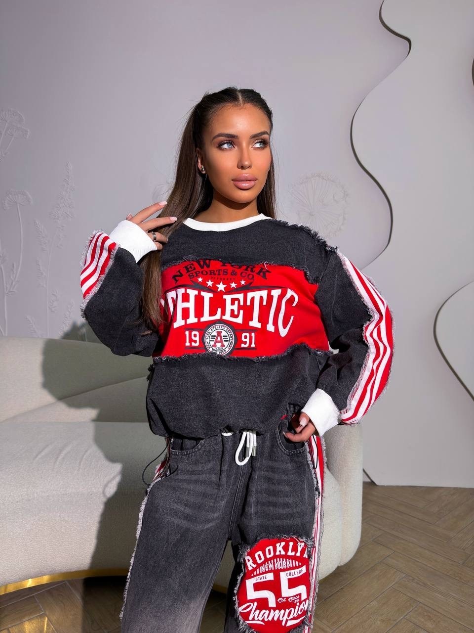 спортивные костюмы,стильная толстовка oversize,костюм женский,модный женский костюм,костюм спортивный женский