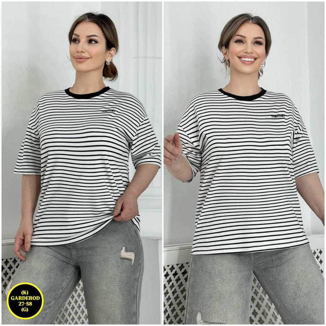 женская футболка,футболка в полоску,,футболка,женская свободная футболка в полоску из натурального хлопка