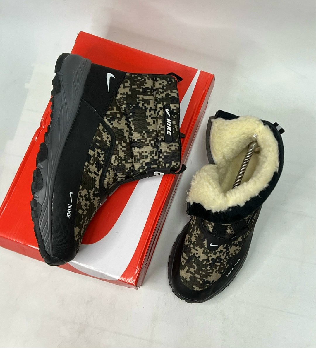 кроссовки зимние nike,зимние мужские дутики nike,,зимние ботинки nike,кроссовки