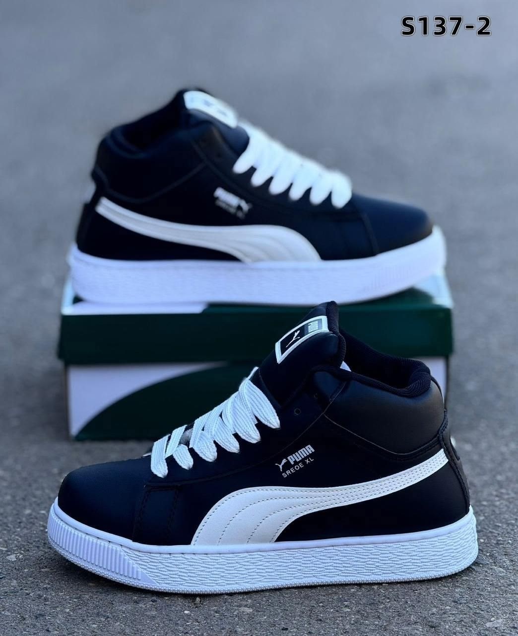 кроссовки зимние puma,кроссовки черные мужские зимние puma suede xl,puma кроссовки,кроссовки зимние puma suede "black/white",зимние мужские и женские кроссовки puma