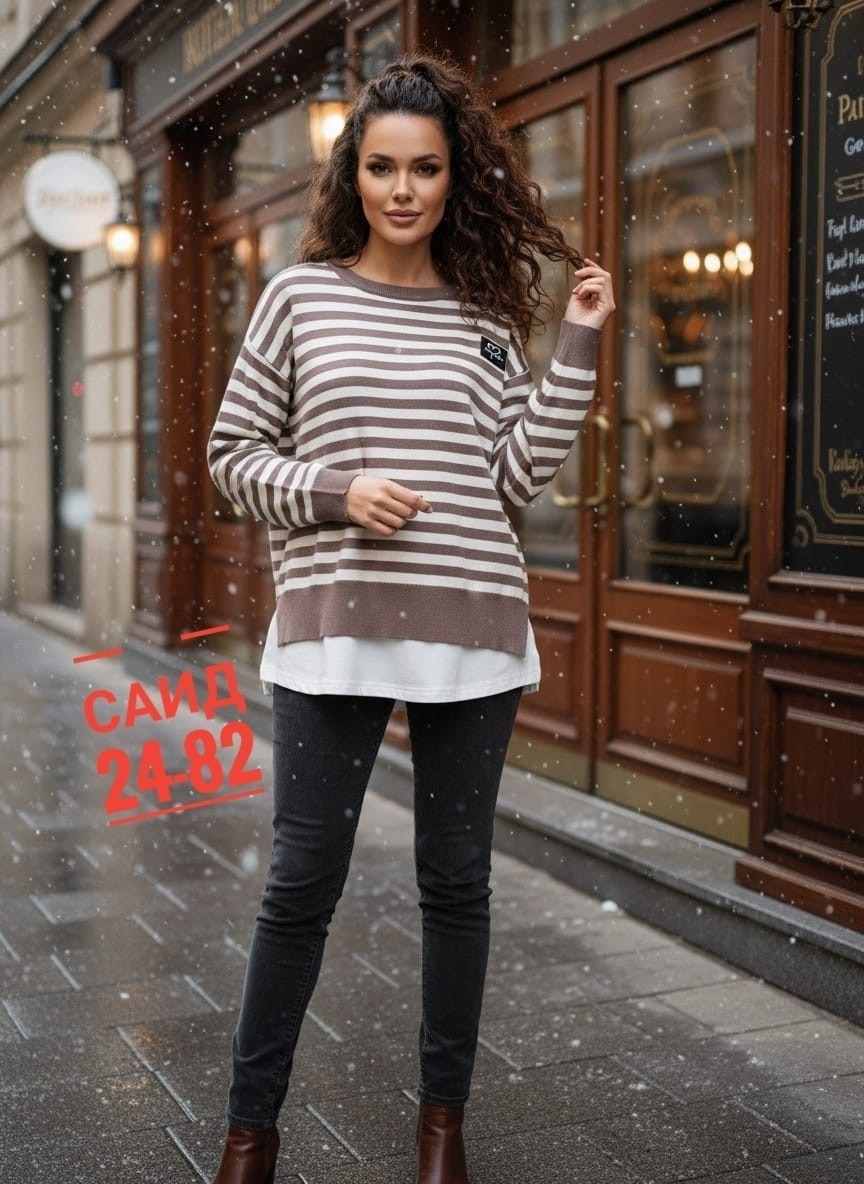 полосатый свитер оверсайз,стильная кофта,свитер кофта,женская кофта,кофта в полоску