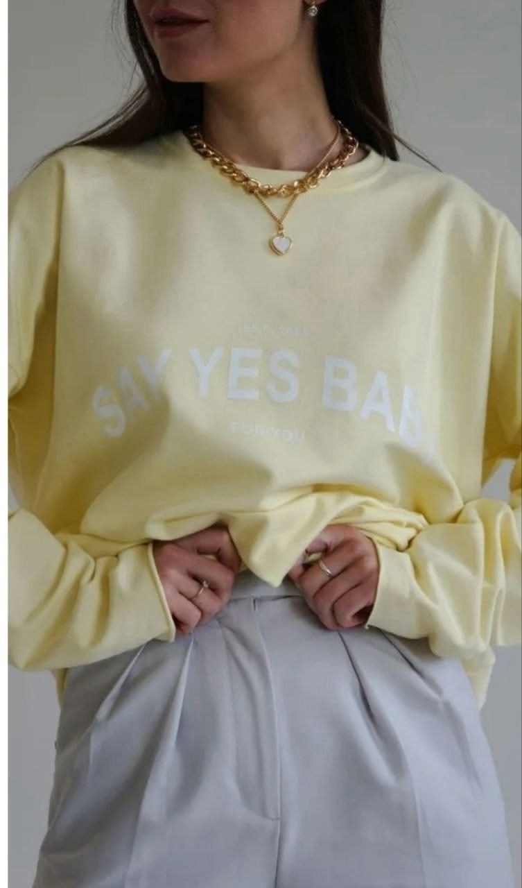 свитшот женская,желтый свитшот,модные свитшоты,стильный свитшот,кофта женская