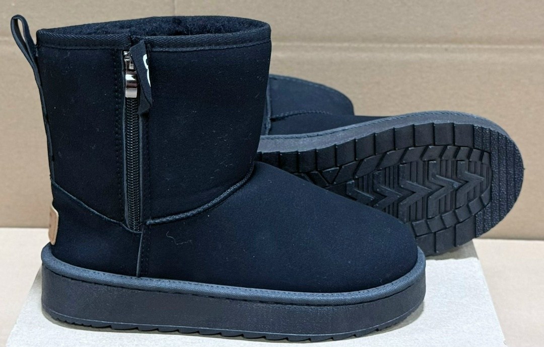 угги ugg classic mini,мужские угги ugg classic mini зимние черные,угги мужские,угги женские,ugg zip mini logo - black