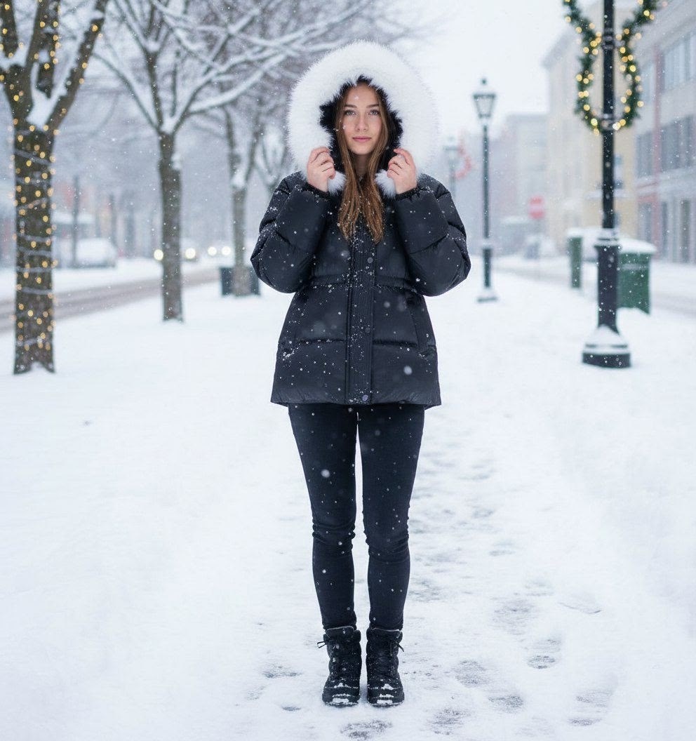 пуховик женский,снег зима,пуховик lawinter,пуховик женский зимний,пуховик