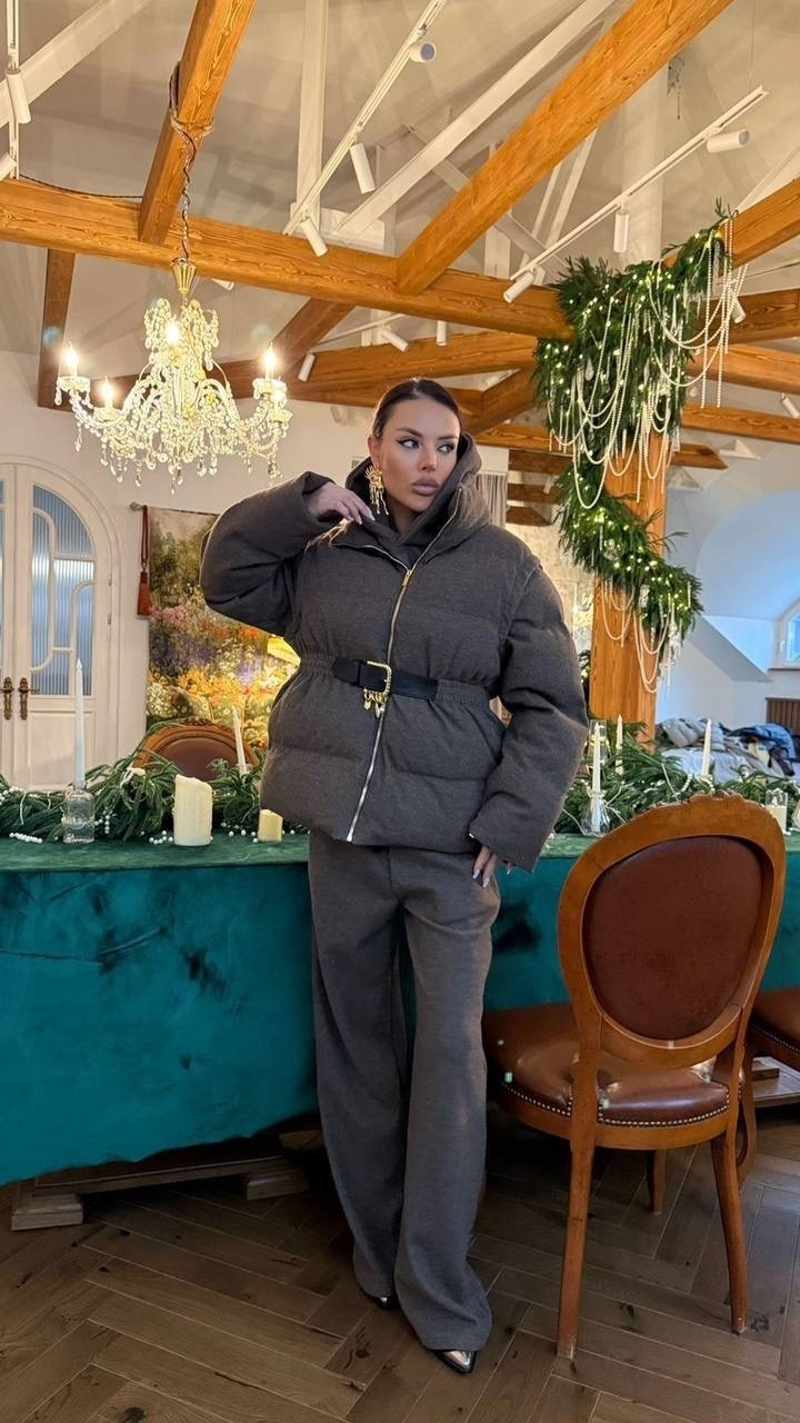 серый женский костюм тройка на флисе loro piana,темно-серый женский костюм тройка на флисе loro piana,женский костюм loro piana,костюм тройка miu miu,костюм тройка женский