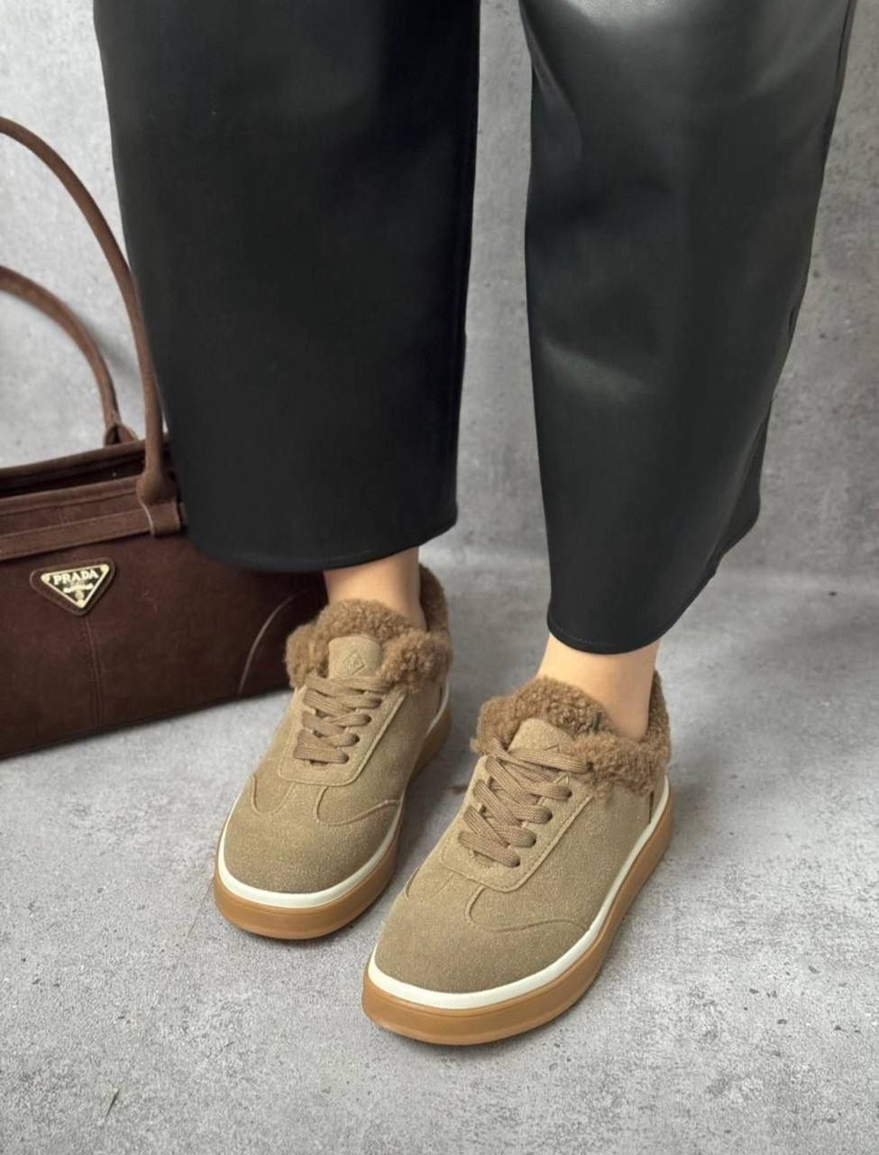 кроссовки loro piana,,зимние женские кроссовки из замши с мехом loro piana серые,зимние кеды loro piana из натуральной замши,брендовые модные замшевые зимние кеды с мехом beplatinum