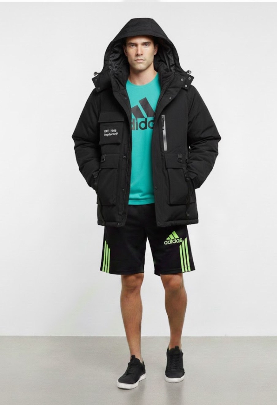 куртка адидас 11.11 parka blak мужская,мужская куртка adidas,зимняя куртка adidas мужская,зимняя куртка adidas,мужские пуховики adidas