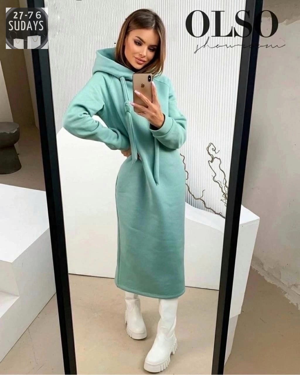 платье с капюшоном,платье с капюшоном и длинным рукавом,платье теплое с капюшоном,платье из флиса,платье худи с капюшоном