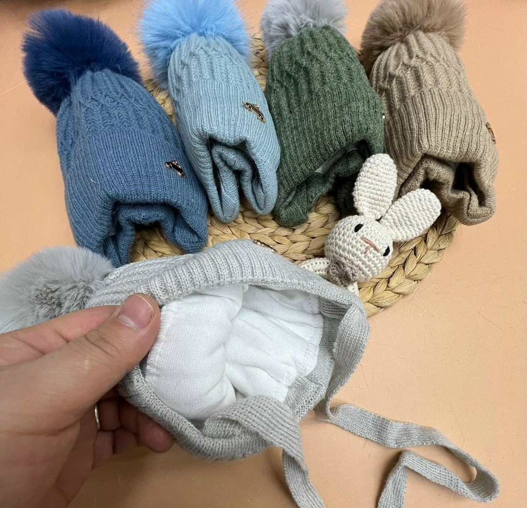 шапка вязаная,детская шапка,комплект шапки,шапки оптом,шапка вязаная детская