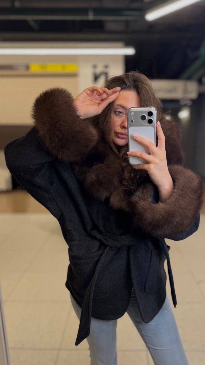 кашемировое пальто с мехом песца,пальто кашемир с натуральным мехом песца,пальто с мехом,пальто кашемировое с мехом финского песца,пальто с натуральным мехом