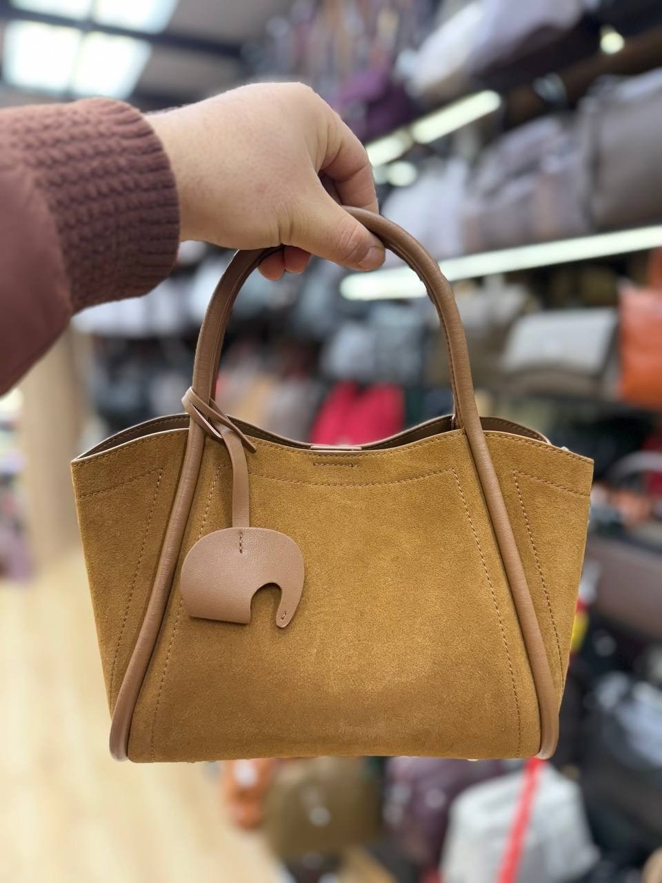 сумка,сумка женская,женская сумка-тоут из искусственного замша,сумка замшевая большая,женская большая сумка из искусственной замши