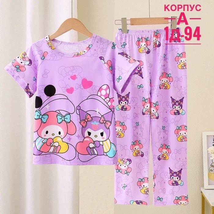 пижама для девочек детская,пижамы для малышей,детская пижама sanrio,пижама с санрио,пижамы для девочек