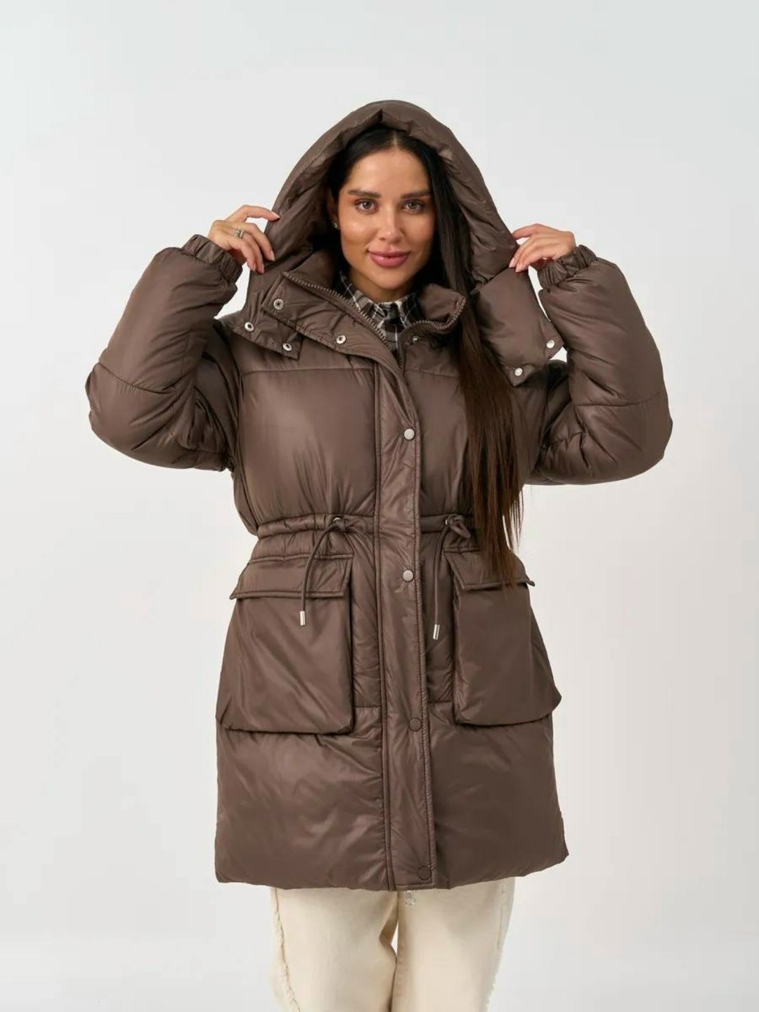 зимняя куртка длинная с капюшоном soname studio 505349463,овертайм пуховик из плащевки 11921 арт. 48997 цвет: кофе темный,зимняя куртка с капюшоном оверсайз soname 258074396,пуховик,пуховик женский
