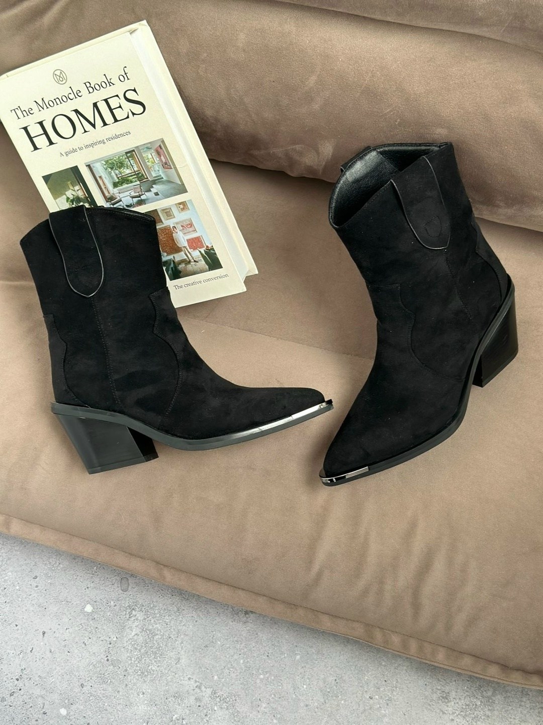 ботинки женские демисезонные казаки замшевые reversal,полусапоги,полусапоги женские,полусапоги казаки,