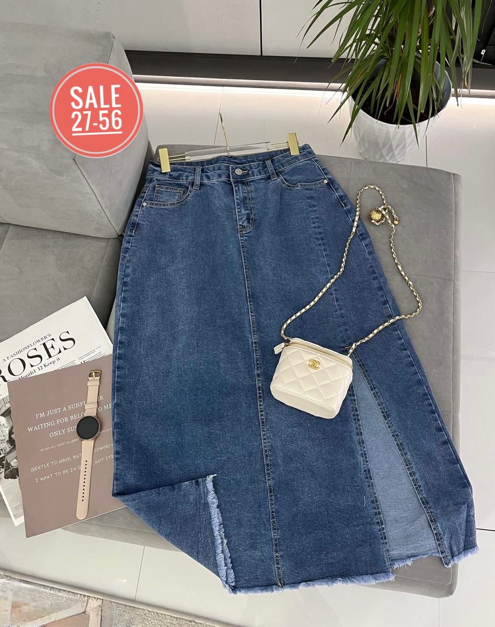 джинсовая юбка,юбка джинсовая женская,женская джинсовая юбка средней длины,джинсовая юбка миди,джинсовая юбка женская с высокой талией