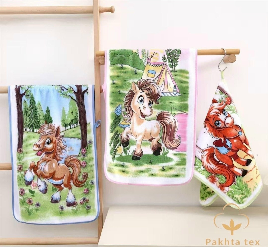 полотенце кухонное символ 2026 года,полотенца для кухни,полотенце из микрофибры "сказочные пони" с атласной каймой 35*75 см,полотенца,новогодние полотенца 2026 с символом лошади