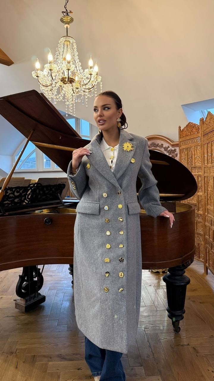 пальто модное,двубортное пальто,пальто женские,серое пальто,пальто демисезонное