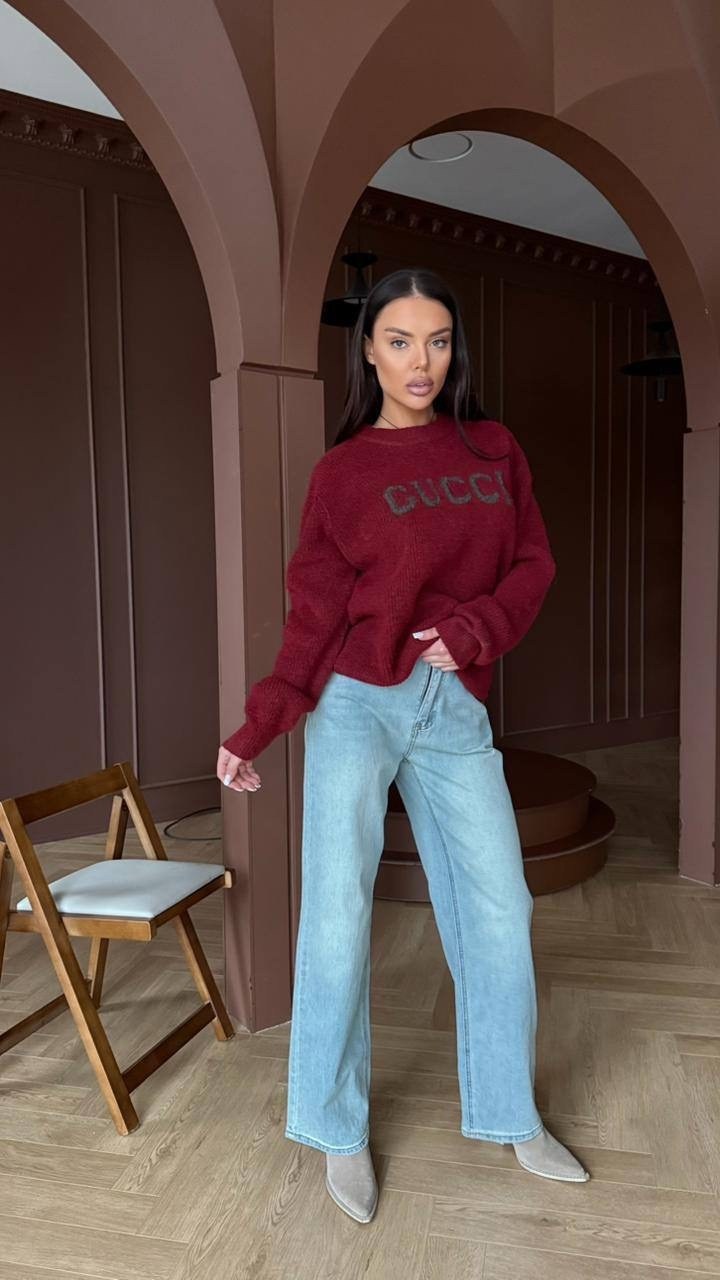 свитер с горлом укороченный вязаный оверсайз saffiko,свитер укороченный вязаный оверсайз saffiko,свитер,женская кофта,свитера женские