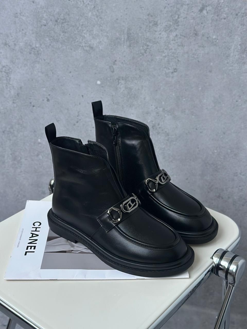 ,лоферы зимние женские черный chagee,ботинки женские, женская,лоферы женские зимние
