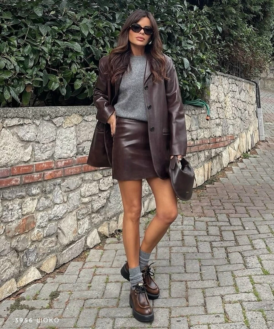 стильные образы,мода стиль,кожаная юбка,кожаная куртка