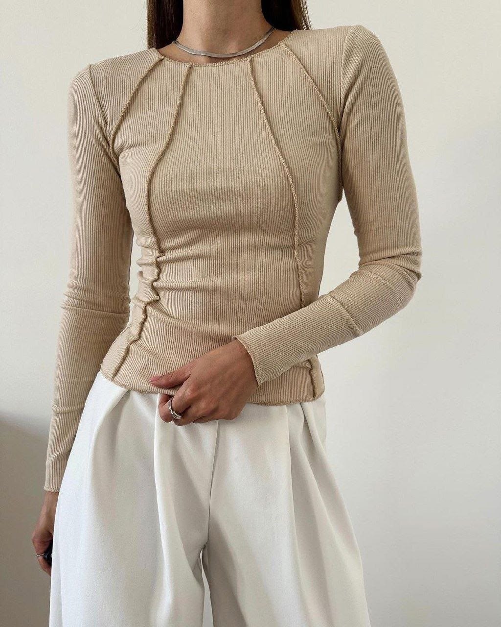 лонгслив женский бежевый,кофта лапша женская,кофта лапша,бежевый джемпер,кофта бежевая