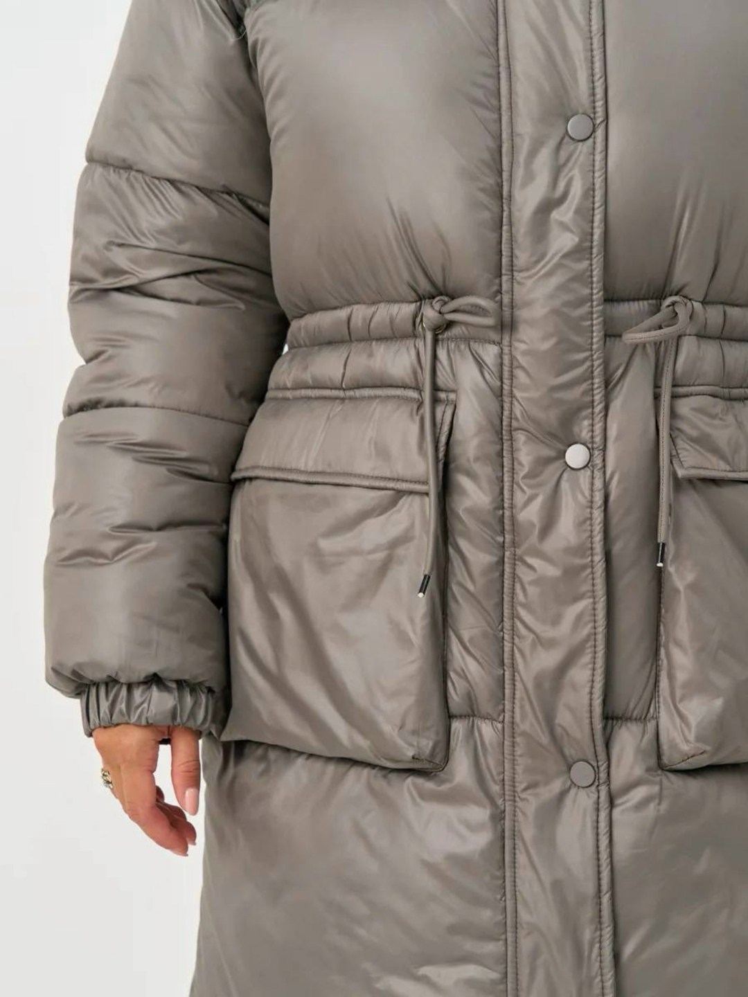 куртка зимняя удлиненная с капюшоном luxist,куртка зимняя удлиненная с капюшоном luxist цвет серый,пуховик женский,пуховик,куртка женская