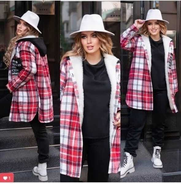 костюм женский тройка,теплая рубашка оверсайз в клетку,женский костюм на флисе,рубашка теплая,одежда больших размеров