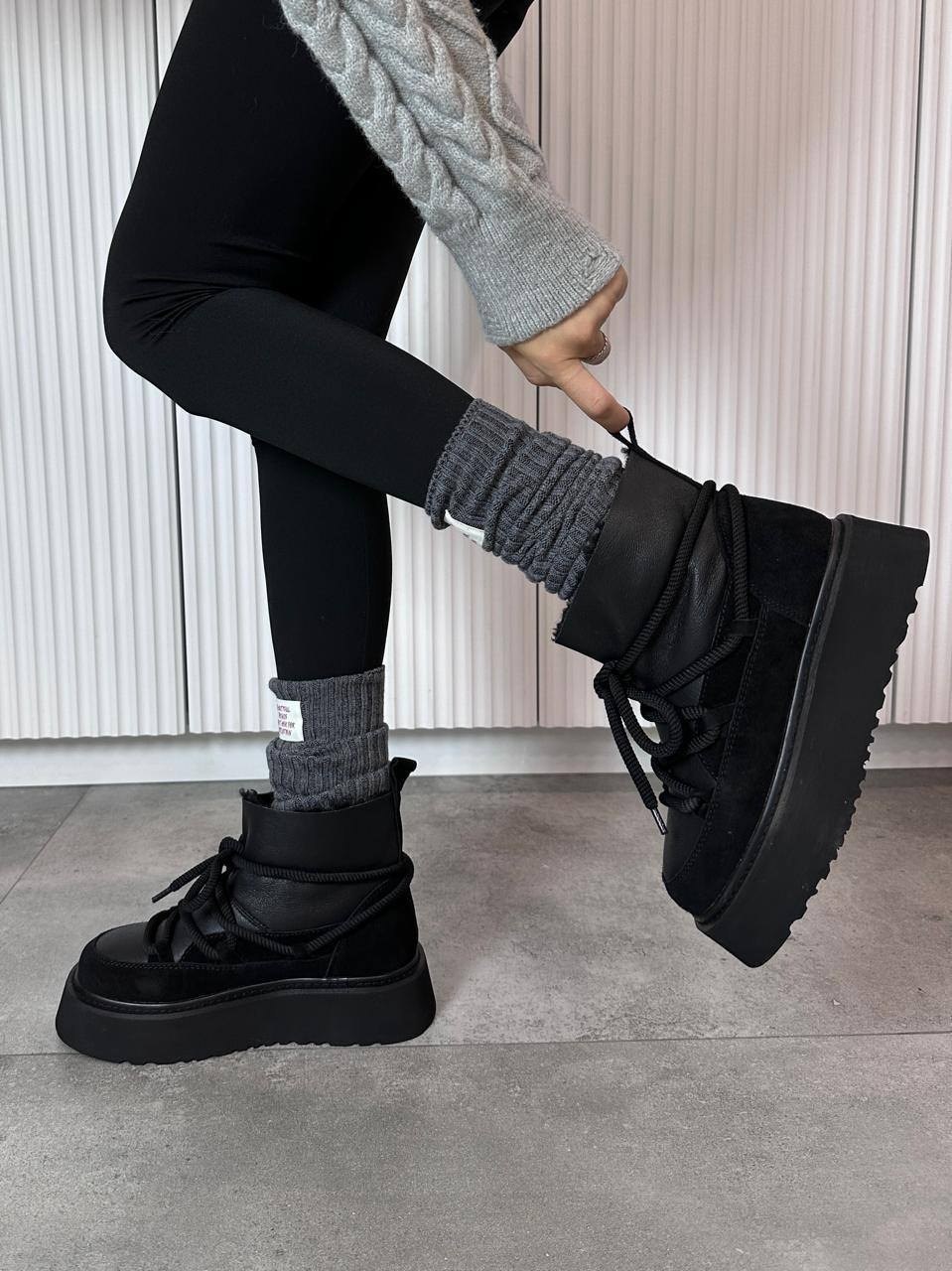 ,женские угги, женская,угги луноходы меховые на высокой подошве,угги зимние на платформе