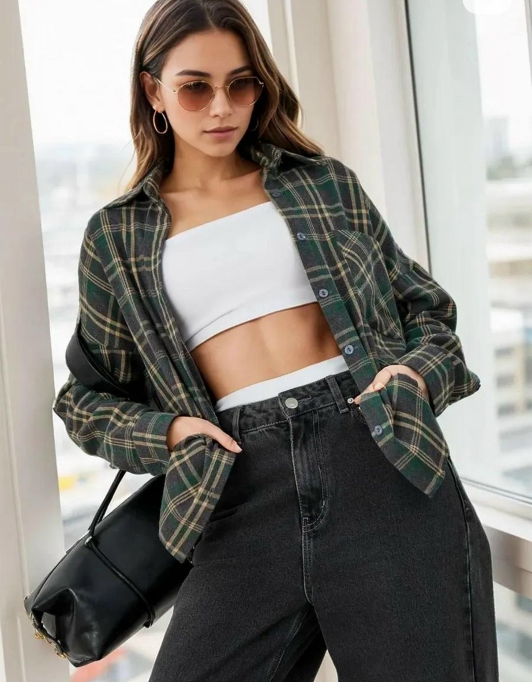 рубашка в клетку,женская рубашка в клетку оверсайз,рубашка клетчатая,женская рубашка в клетку,рубашка в клетку оверсайз удлиненная